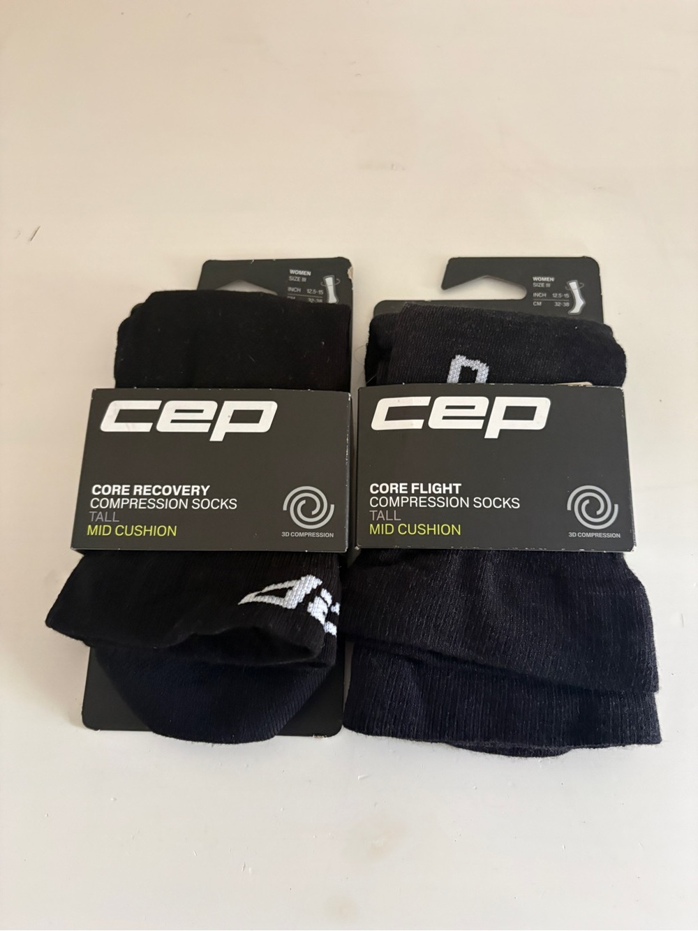 CEP core recovery socks tall 2.0 women’s size 3